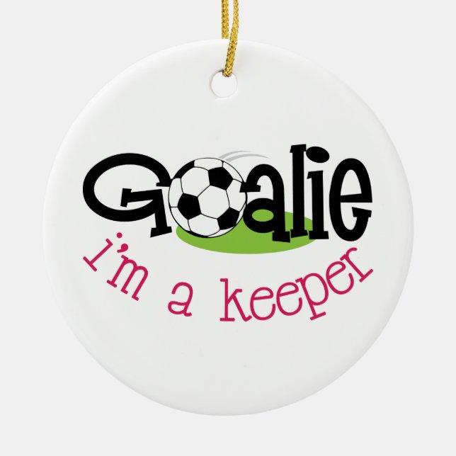 Im A Keeper Ceramic Ornament (Front)