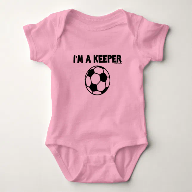 IM A KEEPER SPORTY SLANG SOCCER CREEPER Zazzle