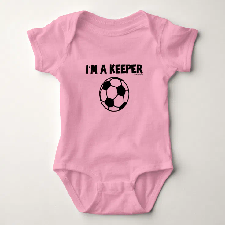 IM A KEEPER SPORTY SLANG SOCCER CREEPER Zazzle