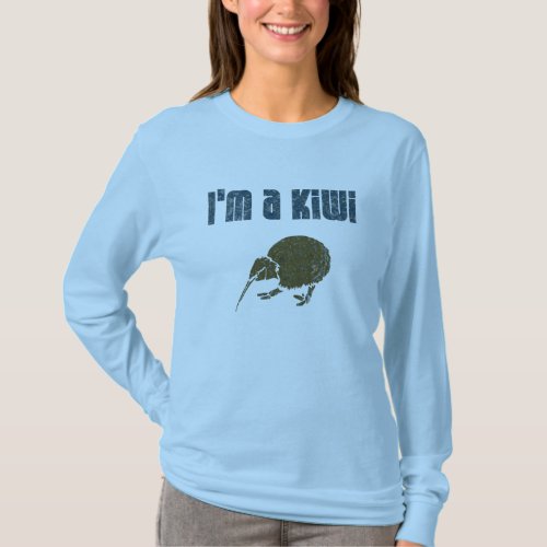 Im a Kiwi Long Sleeve New Zealand Womens Shirt