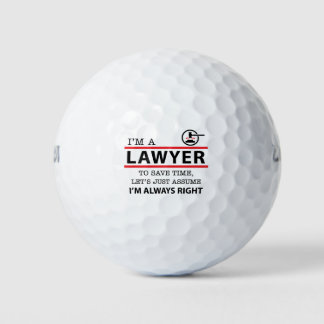 I'm a Lawyer Golf Balls