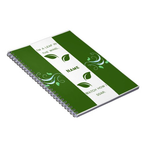 Im A Leaf In The WindWatch How I Soar Notebook