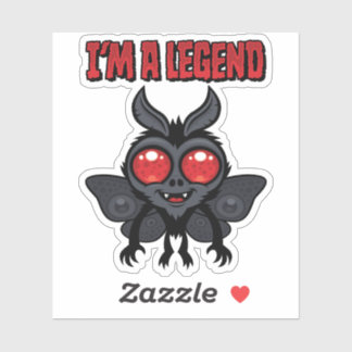 I'm A Legend - Spooky Cute Mothman Sticker