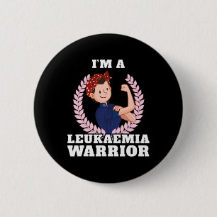 I'm a Leukaemia Warrior Leukemia Awareness 1 Button