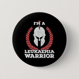 I'm a Leukaemia Warrior Leukemia Awareness Button