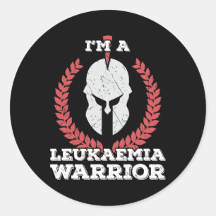 I'm a Leukaemia Warrior Leukemia Awareness  Classic Round Sticker