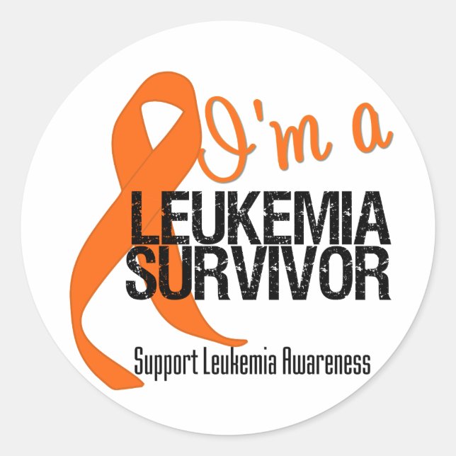 I'm a Leukemia Survivor Classic Round Sticker (Front)