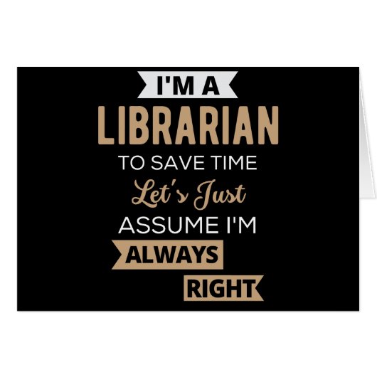 I'm A Librarian Cards (Front Horizontal)