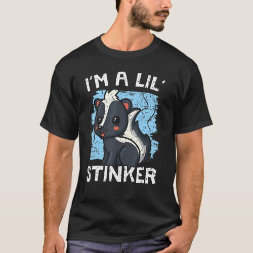 Im A Lil Stinker Wildlife Animal Skunk Whisperer T_Shirt