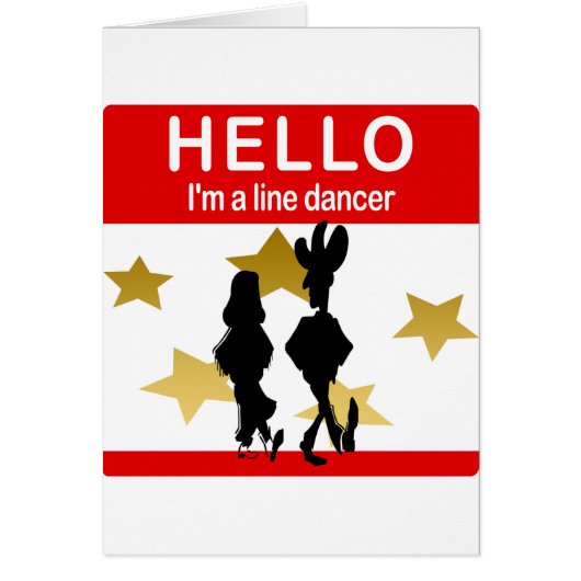 I'm A Line Dancer Cards (Front)