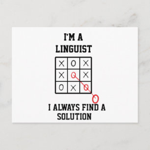 Im A Linguist I Always Find A Solution  Postcard