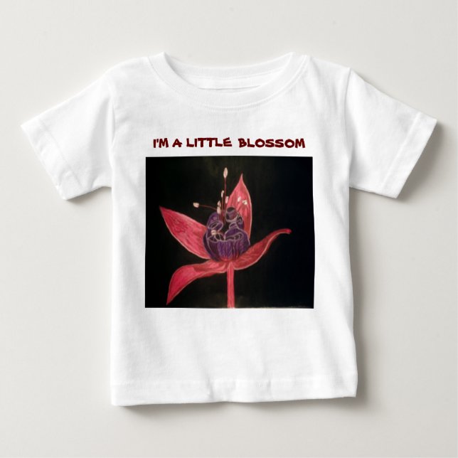 I'M A LITTLE, BLOSSOM baby tee (Front)