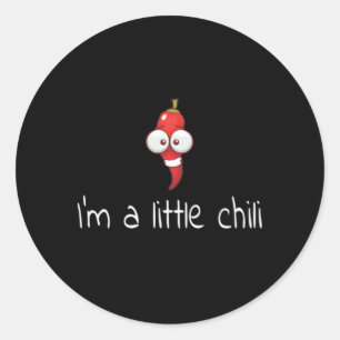 I'M A Little Chili Cold Chili Chilly Pepper Classic Round Sticker