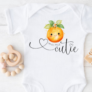I'm A Little Cutie Orange Citrus Baby Bodysuit
