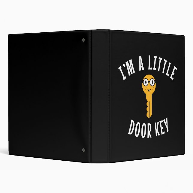 I'm a Little Door Key  3 Ring Binder (Background)