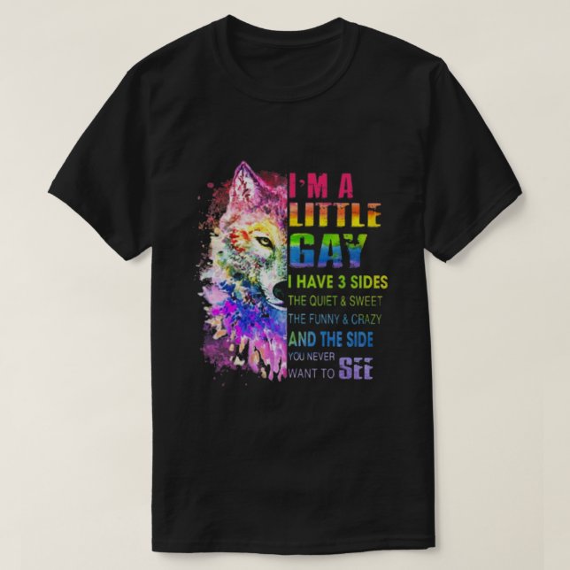 Im A Little Gay T-Shirt (Design Front)
