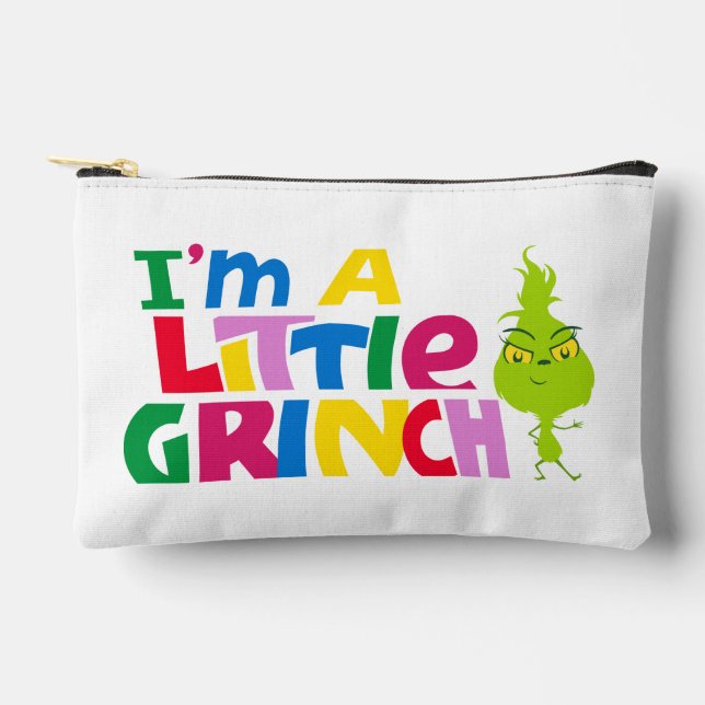 I'm a Little Grinch Colorful Graphic Accessory Pouch (Front)