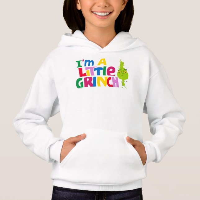 I'm a Little Grinch Colorful Graphic Hoodie (Front)