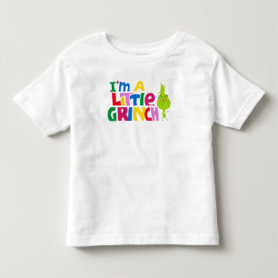 I'm a Little Grinch Colorful Graphic Toddler T-shirt