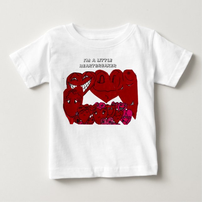 I'M A LITTLE HEARTBREAKER baby shirt (Front)