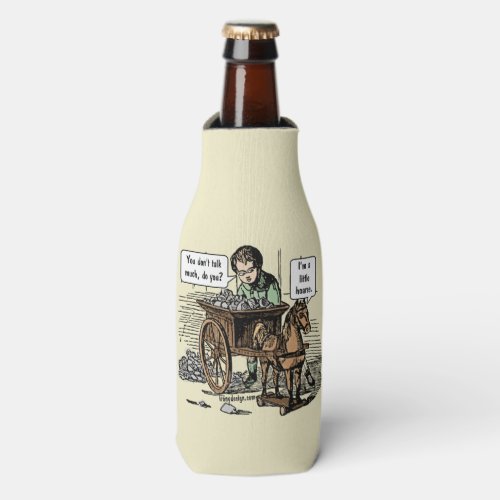 Im a Little Hoarse Horse Pun Bottle Cooler