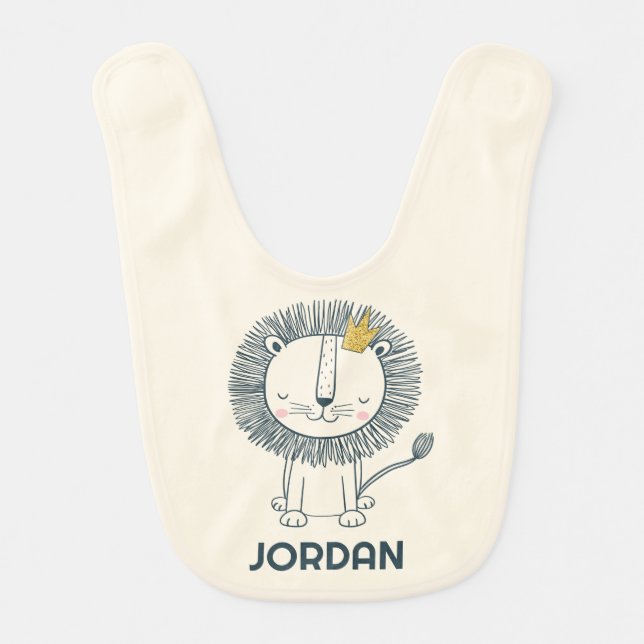 I'm A Little King Baby Bib (Front)