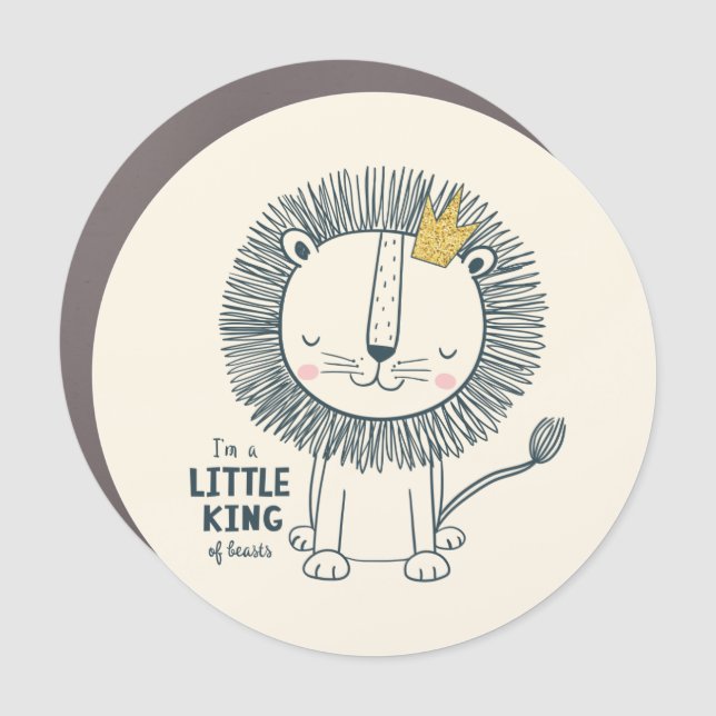 I'm A Little King Car Magnet (Front)