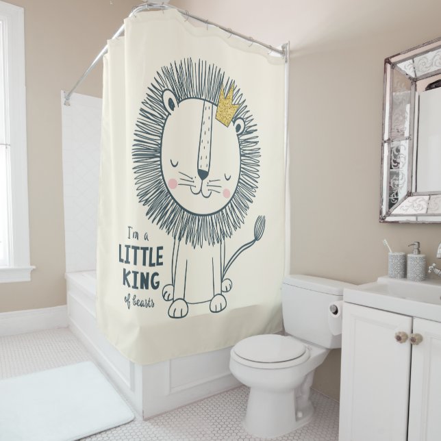I'm A Little King Shower Curtain (In Situ)