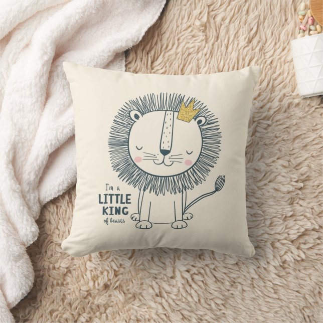 I'm A Little King Throw Pillow (Blanket)