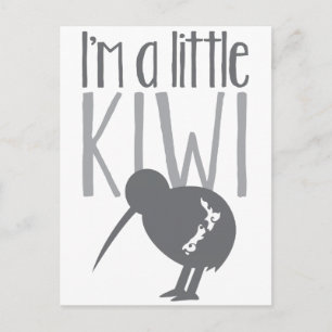I'm a little kiwi with cute New Zealand bird Postcard