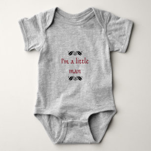 I'm a little man baby bodysuit