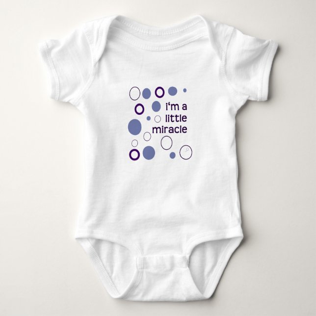 I'm a little miracle IVF baby Baby Bodysuit (Front)