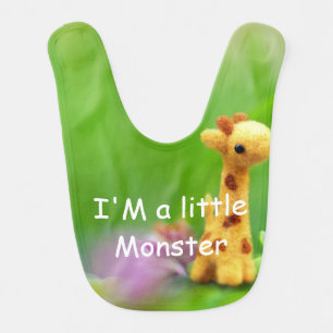I'm a little monster bib baby