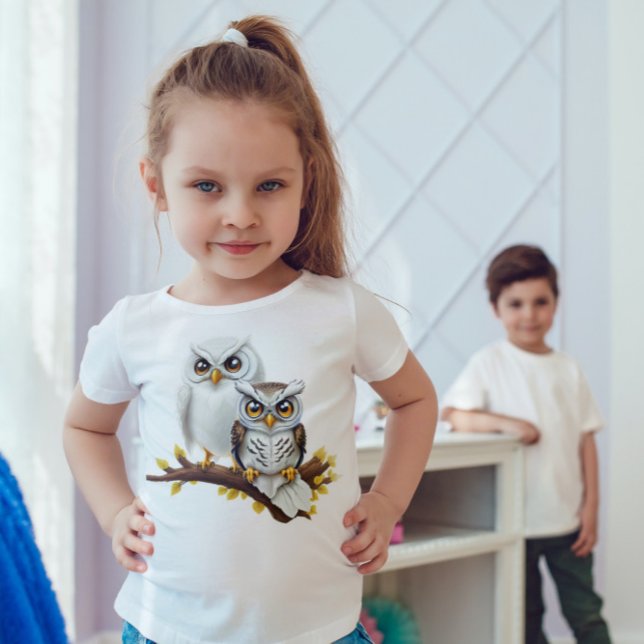 I'm a little owl, hear me hoot! | Girl's T-Shirt (Creator Uploaded)