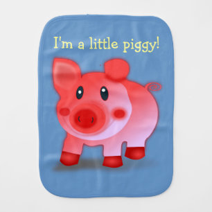 I'm A Little Piggy Burp Cloth