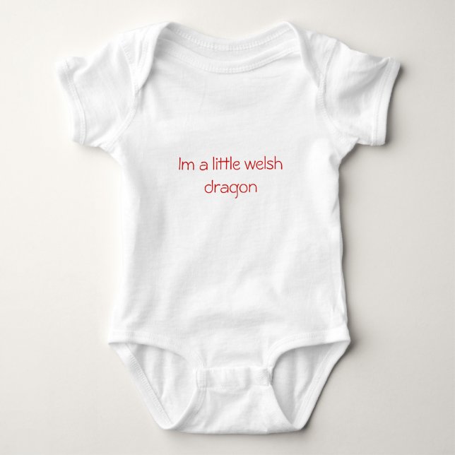 Im a little welsh dragon baby bodysuit (Front)