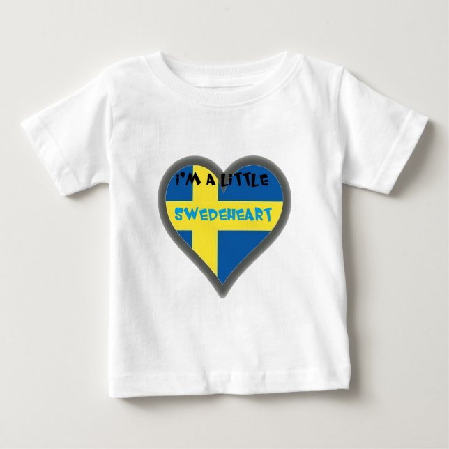 I'm A Lttle Swedeheart Baby Clothes T-Shirt (Front)