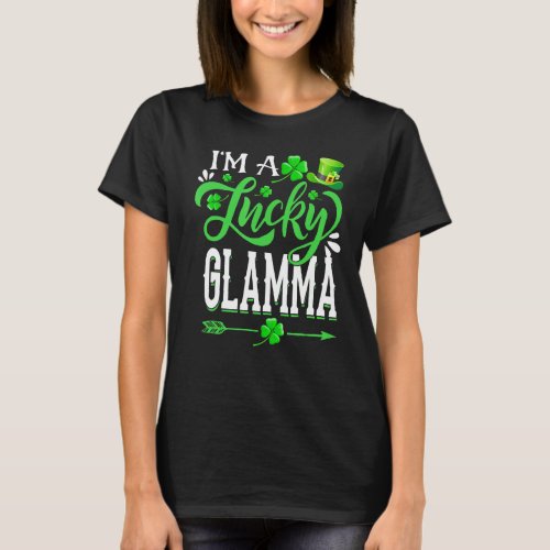 Im A Lucky Glamma Shamrock St Patricks Day Party T_Shirt