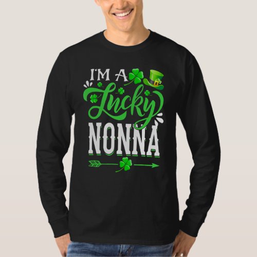 Im A Lucky Nonna Shamrock St Patricks Day Party  T_Shirt