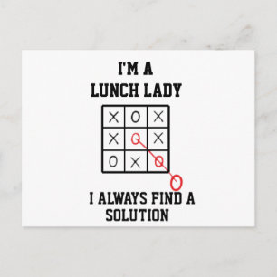 Im A Lunch Lady I Always Find A Solution Postcard