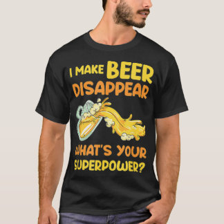 Im a Magician and Make Beer Disappear Funny Vint T-Shirt