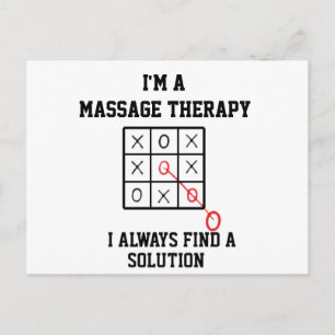 Im A Massage Therapy I Always Find A Solution Postcard