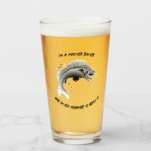 I'm a master baiter... - Fishing Beer Glass