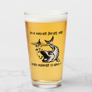 I'm a master baiter... - Fishing Beer Glass