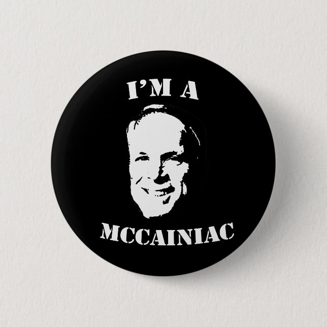 I'm a McCainiac Button (Front)