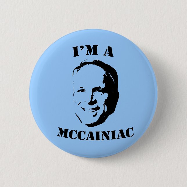 I'm a McCainiac Button (Front)