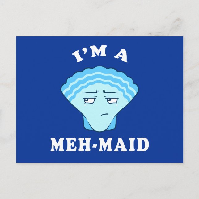 I'm A Meh-Maid Postcard (Front)