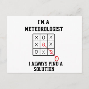 Im A Meteorologist I Always Find A Solution   Postcard