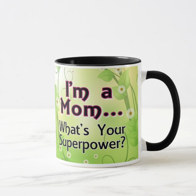 I'm a Mom... What's your Superpower Mug (Right)