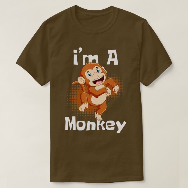 Im A Monkey Safari Zoo Animal Lover Primate Zookee T-Shirt (Design Front)